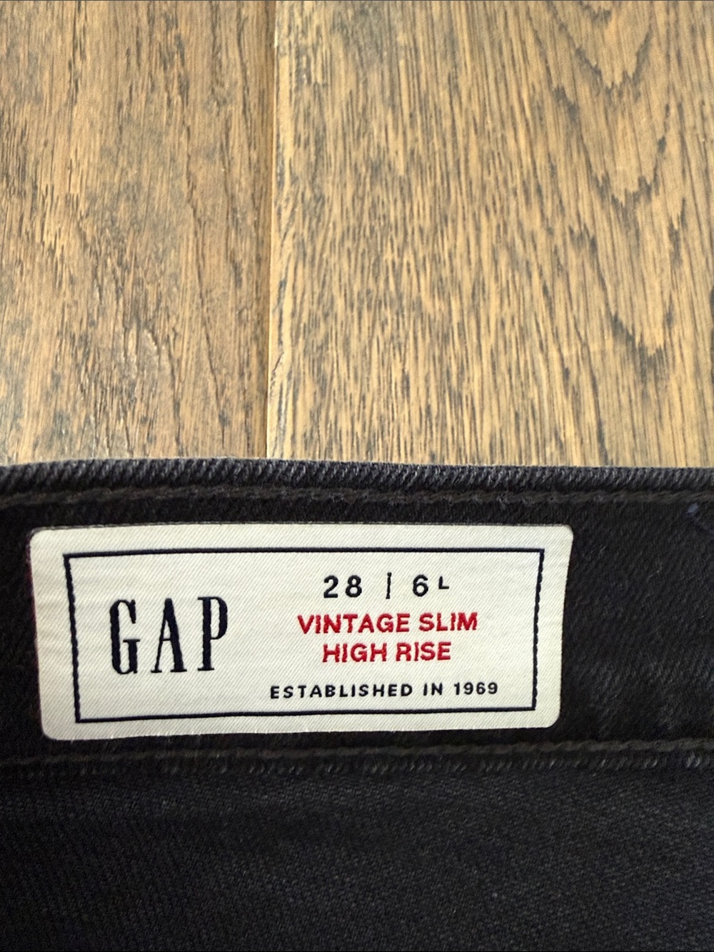 GAP Vintage Slim High Rise Jeans 28 Long - Picture 4 of 5